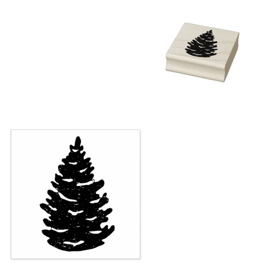 Pine Tree Rubberstempel (Gestempeld)