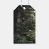 Pine Tree Rustic Forest Bossen Wedding Favor Cadeaulabel (Achterkant)
