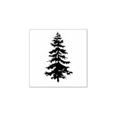 Pine Tree Rustic Weddenschap Rubberstempel (Afrduk)