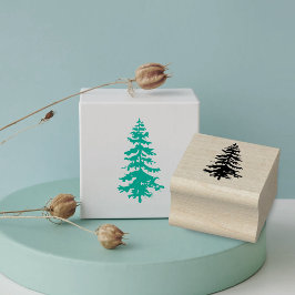 Pine Tree Rustic Weddenschap Rubberstempel