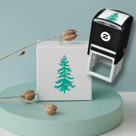 Pine Tree Rustic Weddenschap Zelfinktende Stempel
