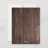 Pine Tree rustieke hout aangepaste foto Feestdagenkaart (Achterkant)