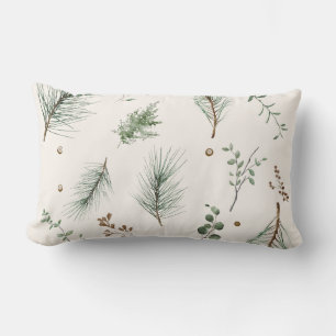 Pine Tree Rustieke Noordelijke Bossen Chalet Groen Kussen