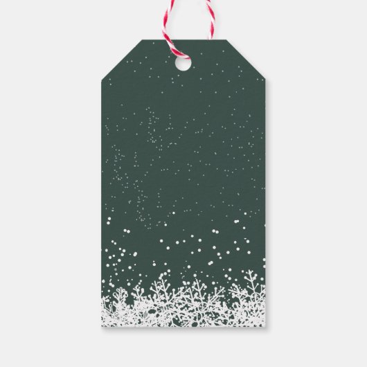 Pine Tree Script Merry kerstcadeautjes Labels Cadeaulabel (Achterkant)