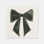 Pine Tree Silhouette Christmas Pattern Servet (Voorkant)