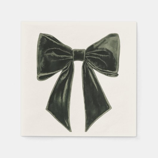 Pine Tree Silhouette Christmas Pattern Servet (Voorkant)