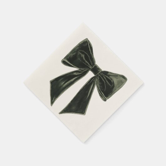 Pine Tree Silhouette Christmas Pattern Servet (Hoek)