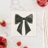 Pine Tree Silhouette Christmas Pattern Servet (Insitu)