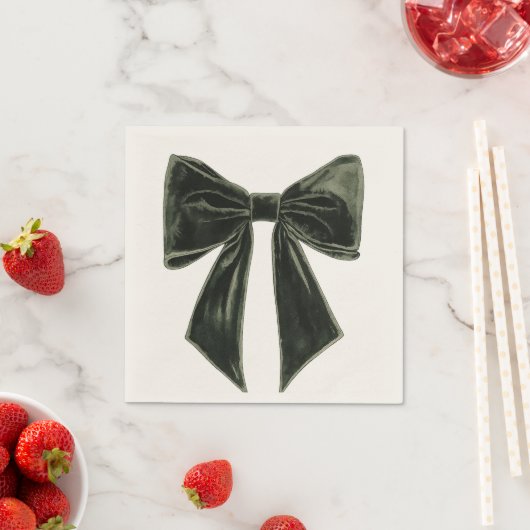 Pine Tree Silhouette Christmas Pattern Servet (Insitu)