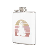 Pine Tree Silhouette Heupfles (Links)