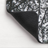 Pine Tree Silhouette Mousepad Muismat (Hoek)