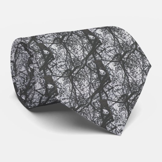 Pine Tree Silhouette Stropdas (Opgerold)