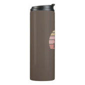 Pine Tree Silhouette Thermosbeker (Gedraaid links)