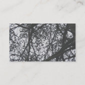 Pine Tree Silhouette Visitekaartje (Achterkant)