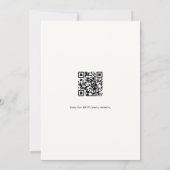 Pine tree sneeuw QR code bedrijf Christmas Party Kaart (Achterkant)