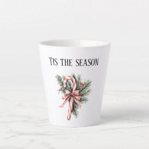 Pine Tree Snoepstok Rode Kerst Latte Mok