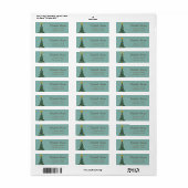 Pine Tree Star Groene Kerst Etiket (Full Sheet)