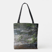 Pine Tree stroomversnellingen in de beek Tote Bag (Achterkant)