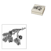 Pine Tree tak Rubber Stamp Rubberstempel (Gestempeld)
