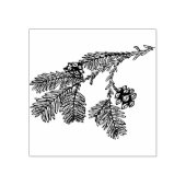 Pine Tree tak Rubber Stamp Rubberstempel (Afrduk)