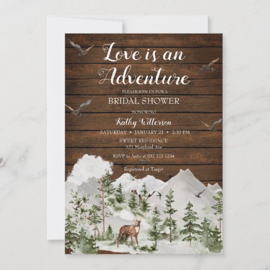 Pine Tree The Adventure begint met Vrijgezellenfee Kaart (Voorkant)