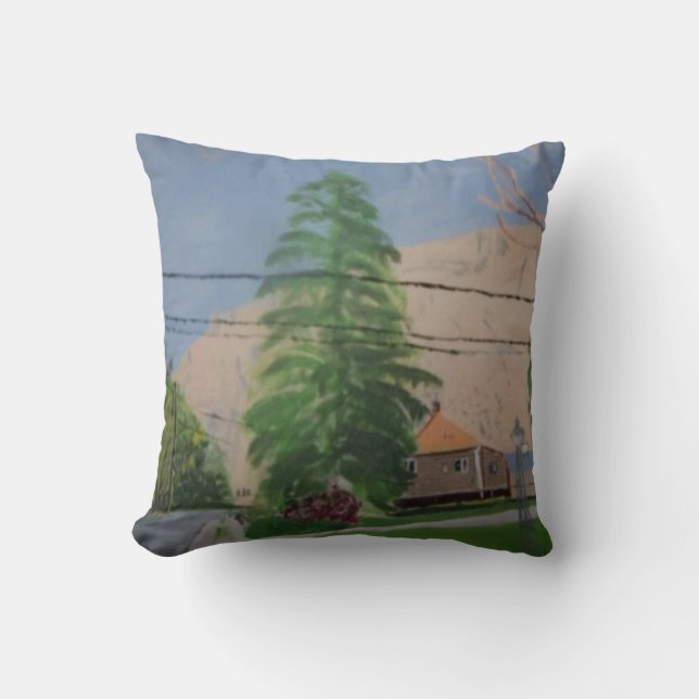 Pine Tree Throw Pillow, Throw Pillow 16" x 16" Kussen (Voorkant)