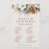 Pine Tree Wat zit er in Purse Vrijgezellenfeest Ga Briefpapier (Voorkant / Achterkant)