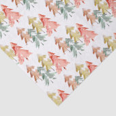 Pine Tree Waterverf Kerstvakantie Tissuepapier (Detail)