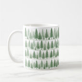 Pine Tree Waterverf Mok Bosgroen Botanisch (Links)
