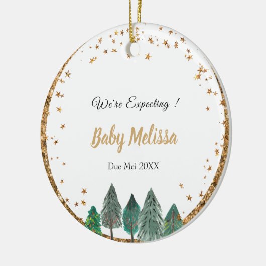 Pine Tree We verwachten het Ornament van ouders (Links)