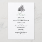 Pine Tree Wedding Menu - Rustic (Voorkant)