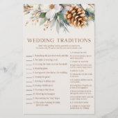 Pine Tree Wedding Traditions Vrijgezellenfeest spe Briefpapier (Voorkant)