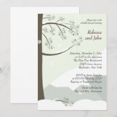 Pine Tree Winter 5x7 Bridal Shower Invitation Kaart (Voorkant / Achterkant)