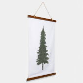 Pine Tree Woodland Nursery Decor Hangend Wandkleed (Gebogen)