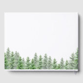 Pine Tree Woodland Trouwgastenboek Gastenboek (Achterkant)