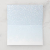 Pine tree Woodland Winter Forest Wedding Plaatskaartje (Binnenkant ongevouwen)