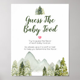 Pine Trees Adventure Mountain raadt de Baby Poster
