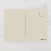 Pine Trees and Harlequin Briefkaart (Achterkant)