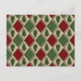 Pine Trees and Harlequin Briefkaart