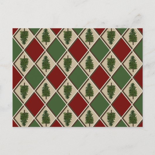 Pine Trees and Harlequin Briefkaart (Voorkant)