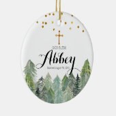 Pine Trees Baptisme Ornament God zegene Ornament (Rechts)