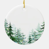 Pine Trees Bedankt voor het helpen van mijn leraar Keramisch Ornament (Achterkant)