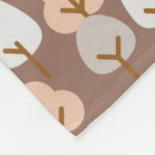 Pine Trees Botanische Patroon Gezellige Herfst Her Fleece Deken (Hoek)