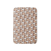 Pine Trees Botanische Patroon Rustieke Herfst Herf Badmat (Voorkant Verticaal)