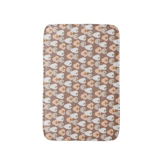 Pine Trees Botanische Patroon Rustieke Herfst Herf Badmat (Voorkant Verticaal)