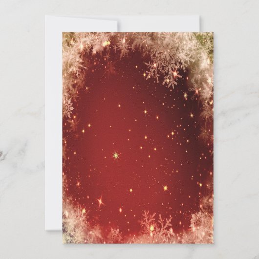 Pine Trees, Bow Red Company kerstparty Kaart (Achterkant)