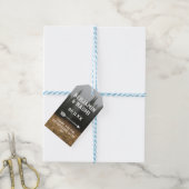 Pine Trees Bruiloft Dank u Cadeau Labels Cadeaulabel (Met Touw)