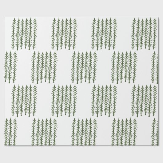 Pine Trees Cadeaupapier (Vlak)