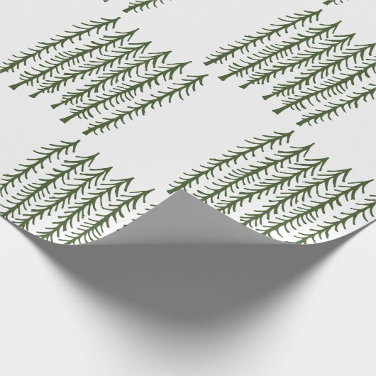 Pine Trees Cadeaupapier (Hoek)