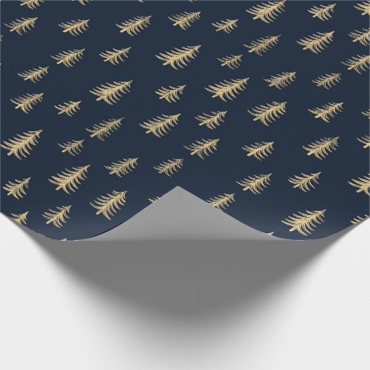 Pine Trees Christmas Cadeaupapier (Hoek)